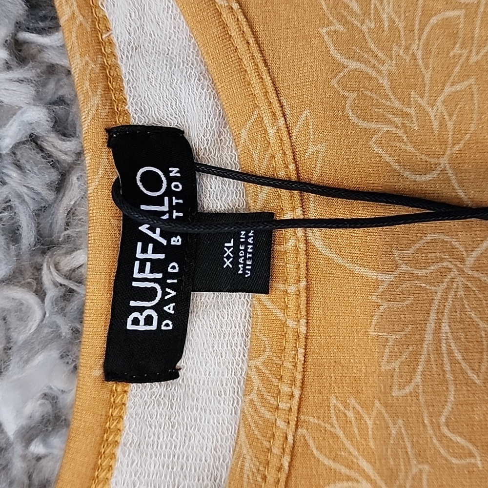 Buffalo David Bitton Brand New Super Soft Lightweight French Terry Sleeve Top - Picture 8 of 10